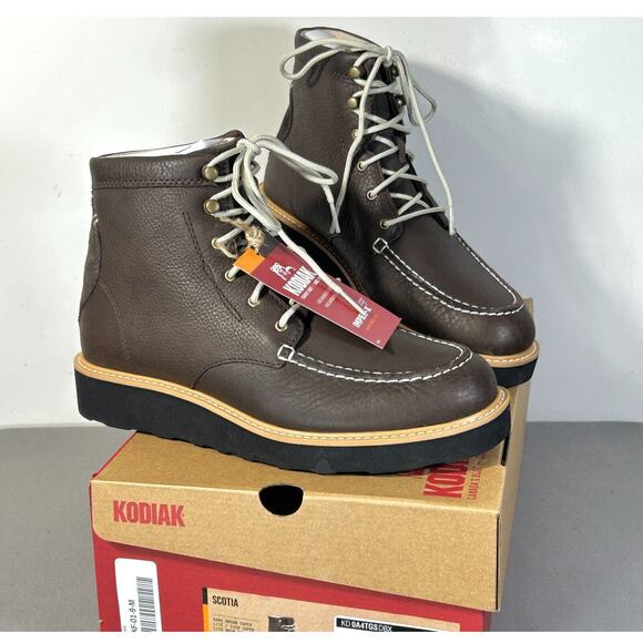 Womens 7 Lightweight Leather Hiker Boot Travel Walk Water Resistant - Picture 2 of 11